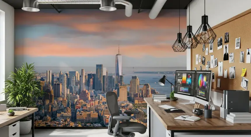 New York Dawn Wall Mural