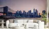 Manhattan Skyline Sunset Brooklyn Bridge Wallpaper 3
