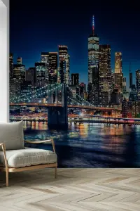 New York City Nightscape Wall Mural