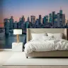 Dusk City Skyline Panoramic Wall Mural 3