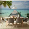 Serene Ocean Pier Landscape Wall Mural 3