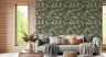 Chinoiserie Peacock and Floral Green Wallpaper 3