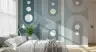 Modern Geometric Arches and Circles Wall Mural 1