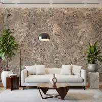 Organic Swirl Marble Texture Wall Mural