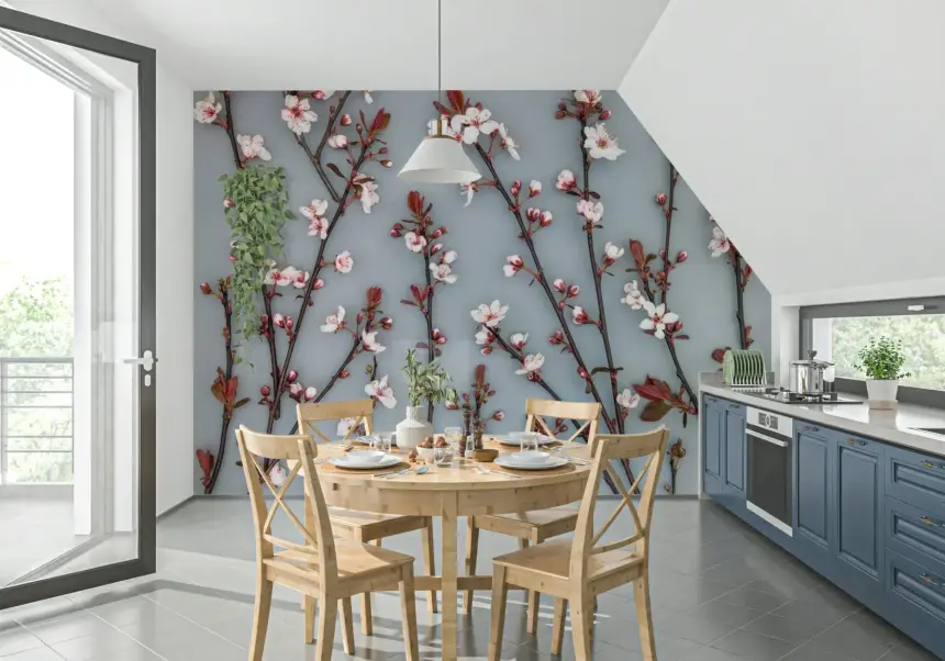Ornamental Cherry Plant Wall Mural