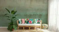 Aged Verdigris Patina Texture Wall Mural