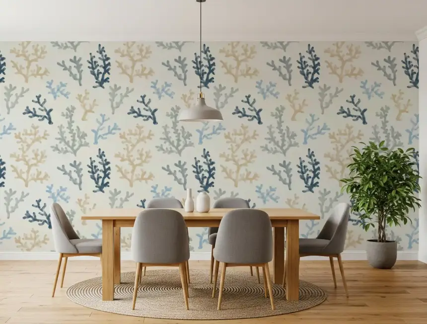 Painted Corals Wallpaper