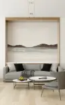 Misty Earth Tone Horizon Wallpaper Mural 4