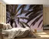 Tropical Palm Fronds Sunset Wall Mural 3