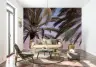 Tropical Palm Fronds Sunset Wall Mural 4