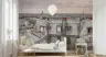 Paris Rooftops Cityscape Wall Mural 1