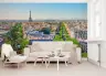 Eiffel Tower Panorama Parisian Boulevard Wallpaper 2