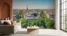 Eiffel Tower Panorama Parisian Boulevard Wallpaper 1