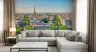 Eiffel Tower Panorama Parisian Boulevard Wallpaper 5