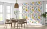 Playful Pastel Daisy Shapes Wallpaper 4
