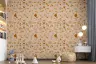 Contemporary Peach and Sage Terrazzo Pattern Wallpaper 3