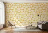Mustard Yellow Organic Pebble Wallpaper 3