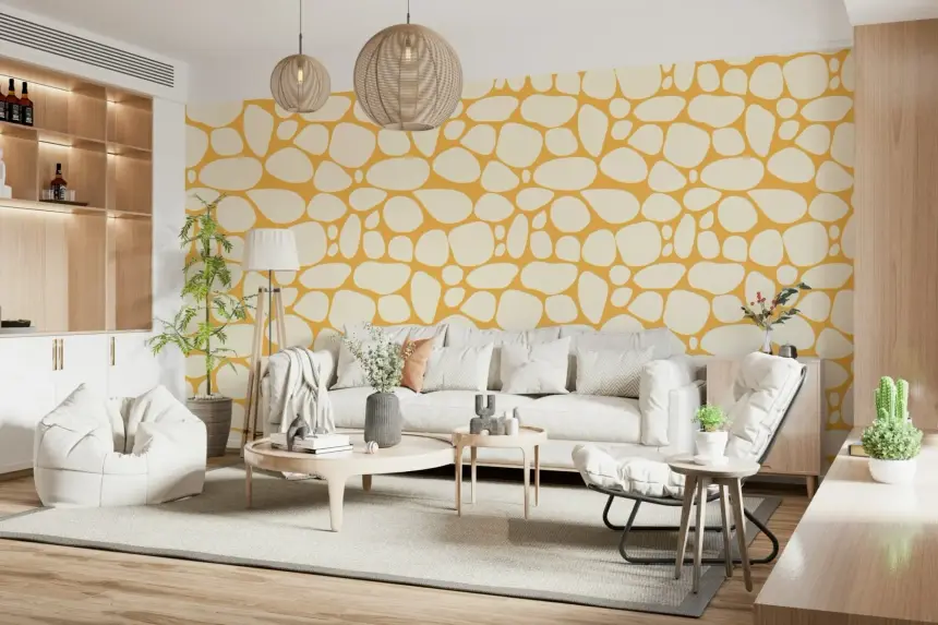 Pebble Pattern Wallpaper