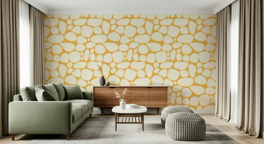 Pebble Pattern Wallpaper