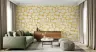 Mustard Yellow Organic Pebble Wallpaper 5