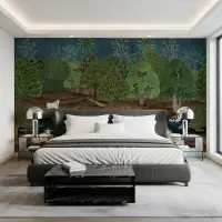 Pichwai Forest Landscape Wall Mural