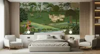 Pichwai Pastoral Forest Wall Mural