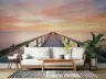 Serene Sunset Pier Ocean View Wall Mural 5