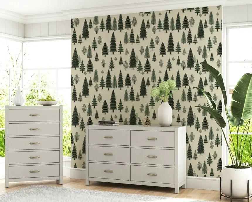 Pine Tree Dreamscape Wallpaper