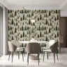 Evergreen Tree Woodland Pattern Wallpaper 1