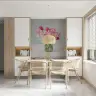 Vibrant Pink and White Floral Bouquet Wall Mural 2