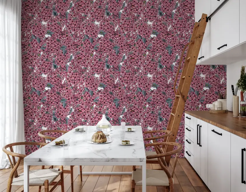 Pink Lilac Garden Wallpaper