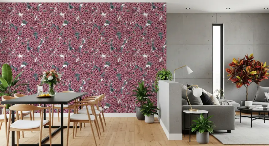 Pink Lilac Garden Wallpaper