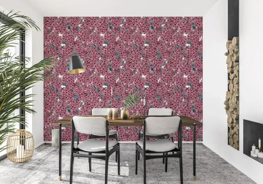 Pink Lilac Garden Wallpaper
