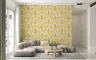Retro Pink Palm Geometric Pattern Wallpaper 3