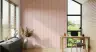Soft Pink Striped Wallpaper with Delicate Floral Motifs 2