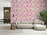 Vibrant Watercolor Floral Bloom Wallpaper