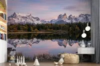 Majestic Mountain Reflection Lake Wall Mural
