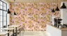 Whimsical Pink Vegetable & Fruit Pattern Wallpaper 2