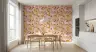 Whimsical Pink Vegetable & Fruit Pattern Wallpaper 4