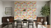 Multicolor Abstract Pebble Pattern Wallpaper