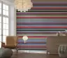 Vibrant Horizontal Stripe Wall Mural 1