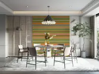 Vibrant Multi-Color Horizontal Stripe Wall Mural