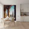 Golden Geometric Ceiling Seville Archway Wallpaper 1