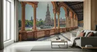 Seville Plaza de España Grand Architectural Wall Mural