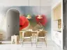 Dreamy Red Poppy Floral Wall Mural 2