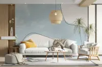 Modern Abstract Blue Textured Wall Mural