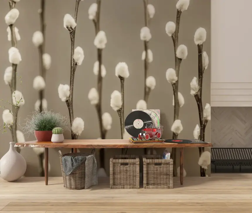 Pussy Willow Wall Mural