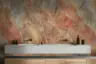 Luminous Peach Onyx Marble Effect Wallpaper 2