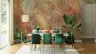 Luminous Peach Onyx Marble Effect Wallpaper 5