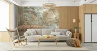 Autumn Forest River Scenic Wall Mural